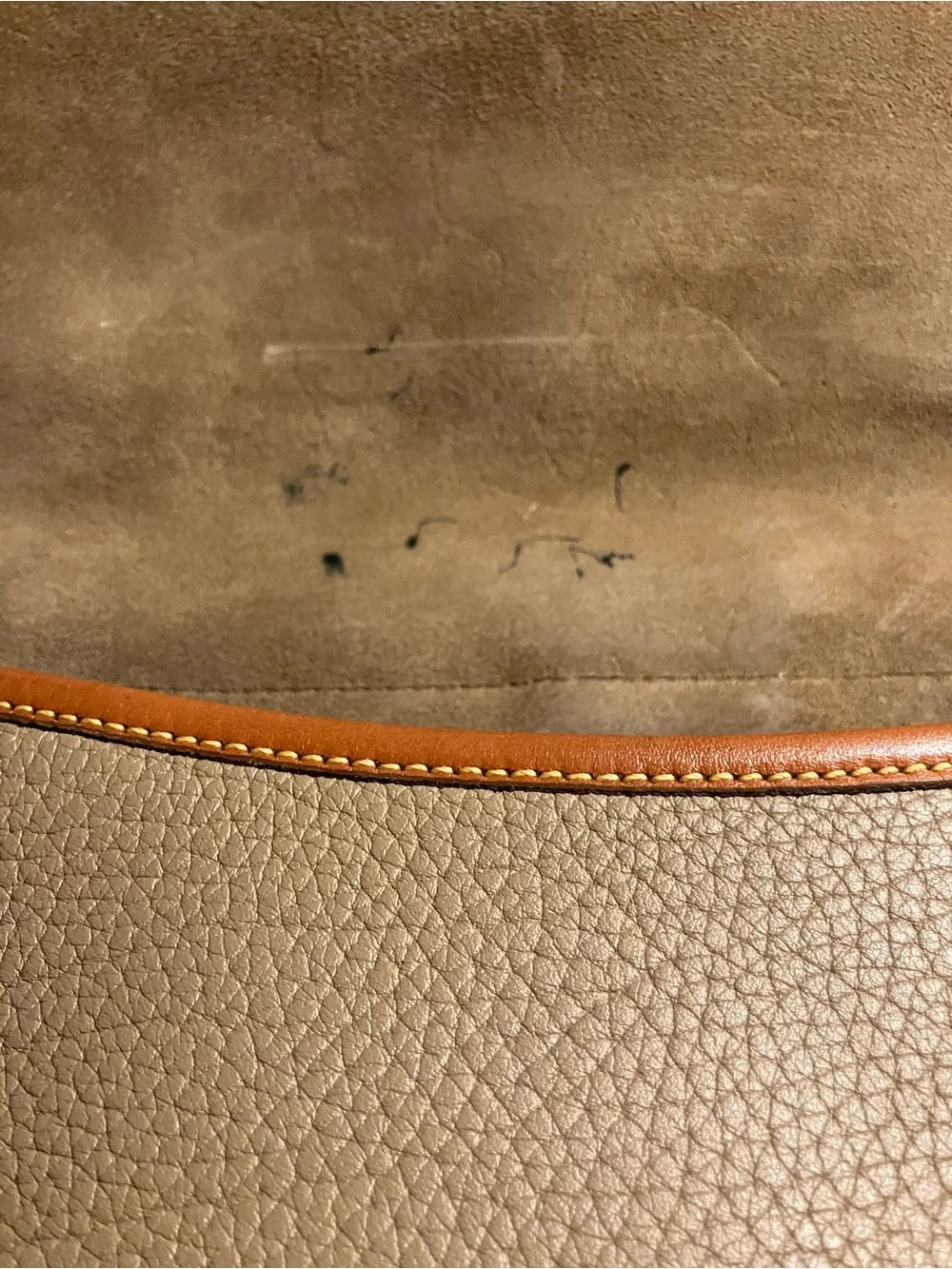 Vintage 80s Dooney & Bourke Over-Under Equestrian Crossbody
